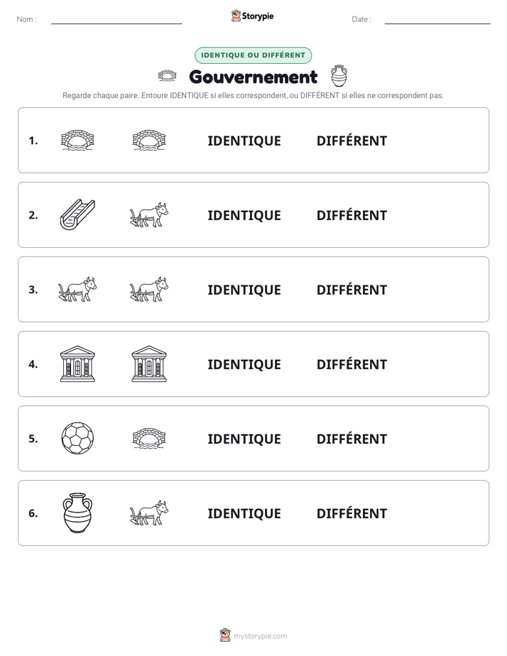 Identique ou Différent