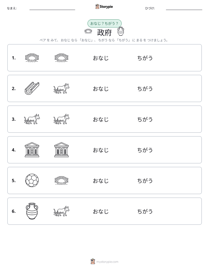 同じか違うか