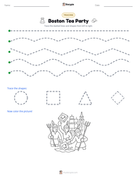 Boston Tea Party printable worksheet preview