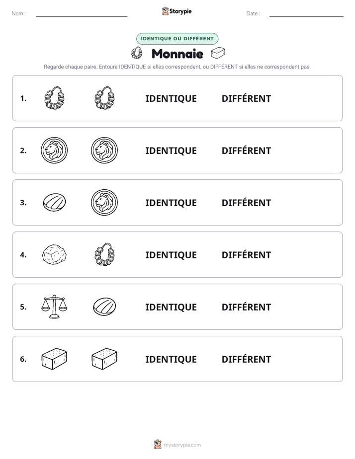 Identique ou Différent