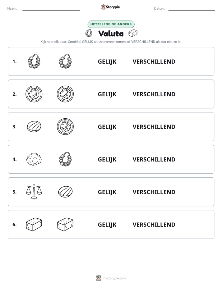 Zelfde of Verschillend