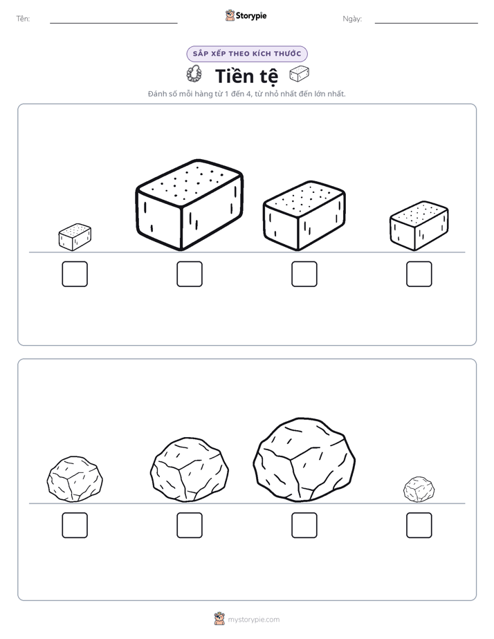Thứ Tự Kích Thước