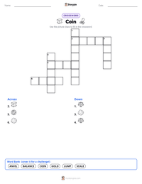 Coin printable worksheet preview