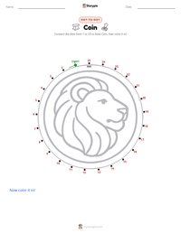 Coin printable worksheet preview