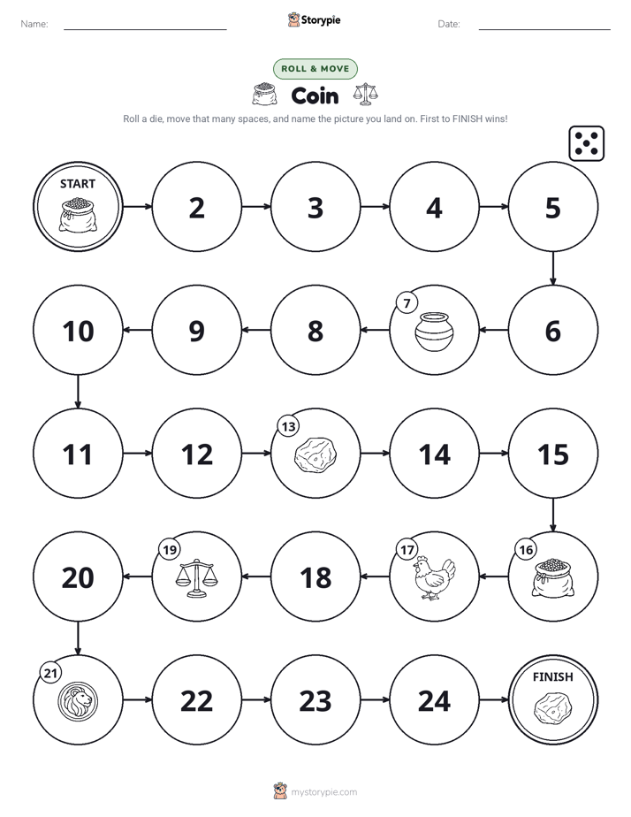 Roll & Move Game
