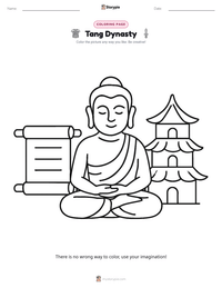 Tang Dynasty printable worksheet preview
