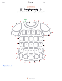 Tang Dynasty printable worksheet preview
