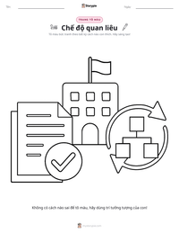 Trang tô màu Chế độ quan liêu cho trẻ em