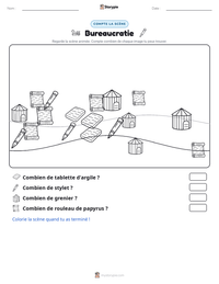 Aperçu de la feuille de travail imprimable Bureaucratie