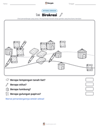 Prabaca lembar kerja cetak Birokrasi
