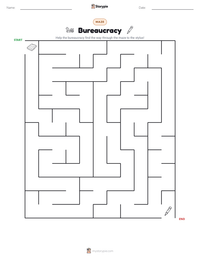 Bureaucracy printable worksheet preview