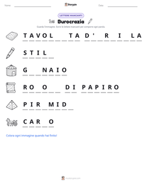 Anteprima della scheda stampabile di Burocrazia