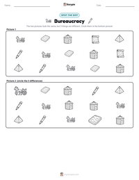 Bureaucracy printable worksheet preview