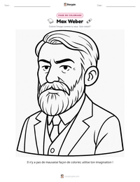 Aperçu de la feuille de travail imprimable Max Weber