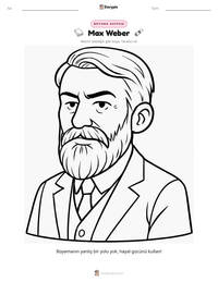 Max Weber yazdırılabilir çalışma sayfası önizlemesi