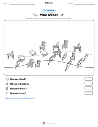Max Weber afdrukbare werkblad voorbeeld