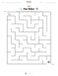 Max Weber printable worksheet preview