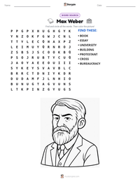 Max Weber printable worksheet preview