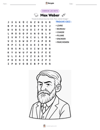 Aperçu de la feuille de travail imprimable Max Weber