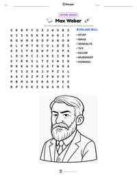 Max Weber yazdırılabilir çalışma sayfası önizlemesi