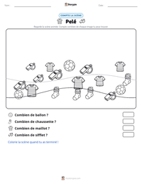 Aperçu de la feuille de travail imprimable Pelé