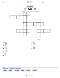 Pelé printable worksheet preview
