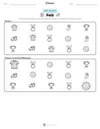 Pelé printable worksheet preview