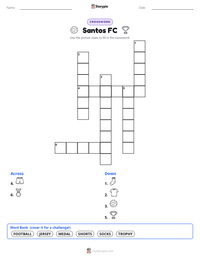 Santos FC printable worksheet preview