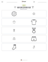 桑托斯足球俱乐部 可打印工作表预览