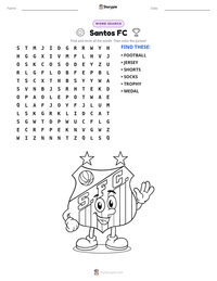 Santos FC printable worksheet preview