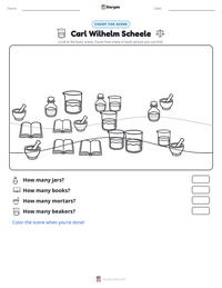 Carl Wilhelm Scheele printable worksheet preview