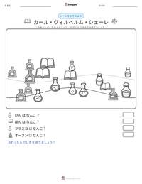カール・ヴィルヘルム・シェーレ の印刷可能ワークシートプレビュー