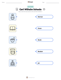 Carl Wilhelm Scheele printable worksheet preview