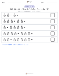 カール・ヴィルヘルム・シェーレ の印刷可能ワークシートプレビュー