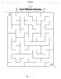 Carl Wilhelm Scheele printable worksheet preview