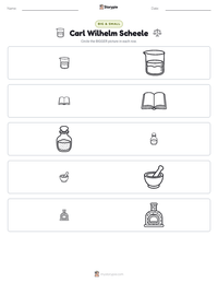 Carl Wilhelm Scheele printable worksheet preview