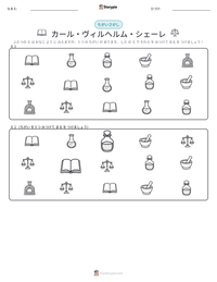 カール・ヴィルヘルム・シェーレ の印刷可能ワークシートプレビュー