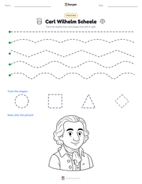 Carl Wilhelm Scheele printable worksheet preview