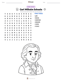 Carl Wilhelm Scheele printable worksheet preview