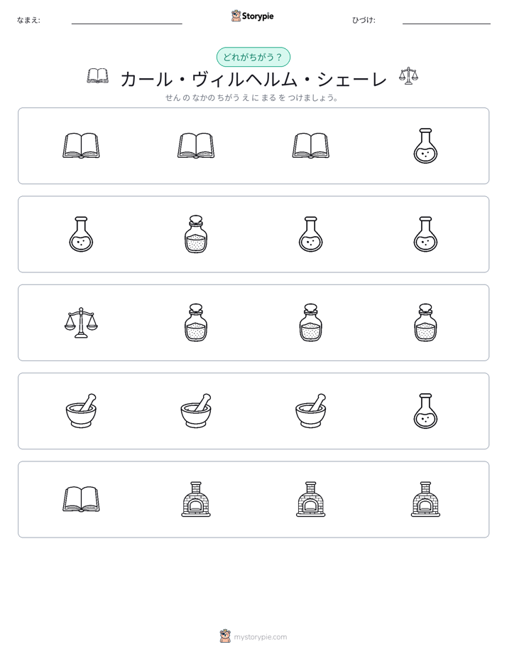 異なるものを見つけよう