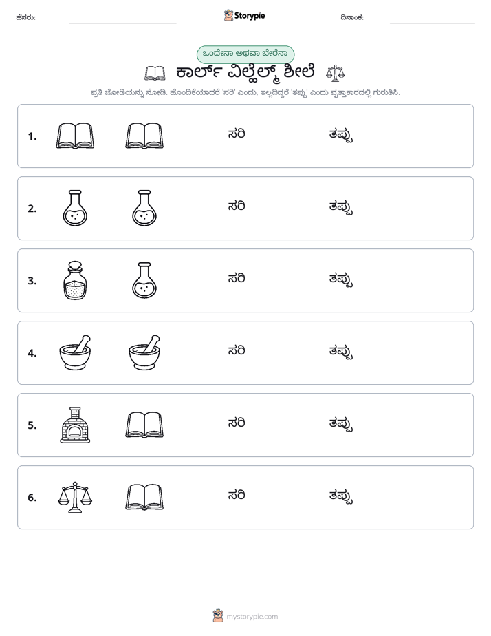 ಒಂದೇ ಅಥವಾ ವಿಭಿನ್ನ