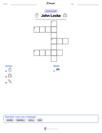 John Locke printable worksheet preview