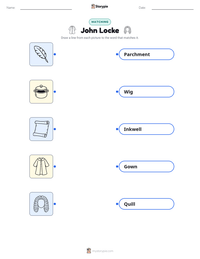 John Locke printable worksheet for kids