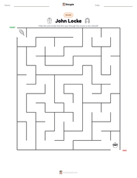 John Locke printable worksheet preview