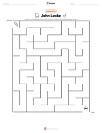 Vista previa de la hoja de trabajo imprimible de John Locke