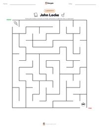 Anteprima della scheda stampabile di John Locke