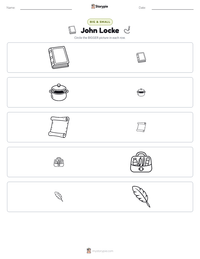 John Locke printable worksheet preview