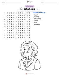 Vista previa de la hoja de trabajo imprimible de John Locke