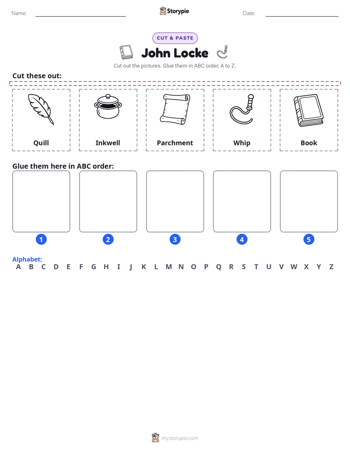 Cut & Paste Alphabet