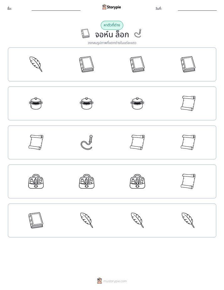 ตัวที่แตกต่าง
